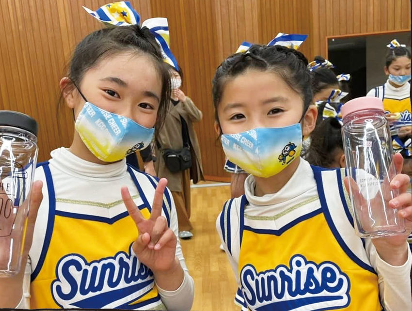 エイティズ オーダーマスク 香芝チアリーディングクラブSunrise様デザイン